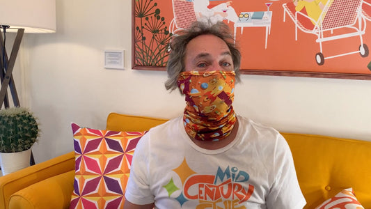 Samples: Mid Century Modern new Neck Gaiters Face Coverings collection