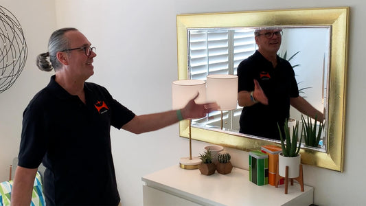 A DIY project on how to mid-centurise a basic mirror