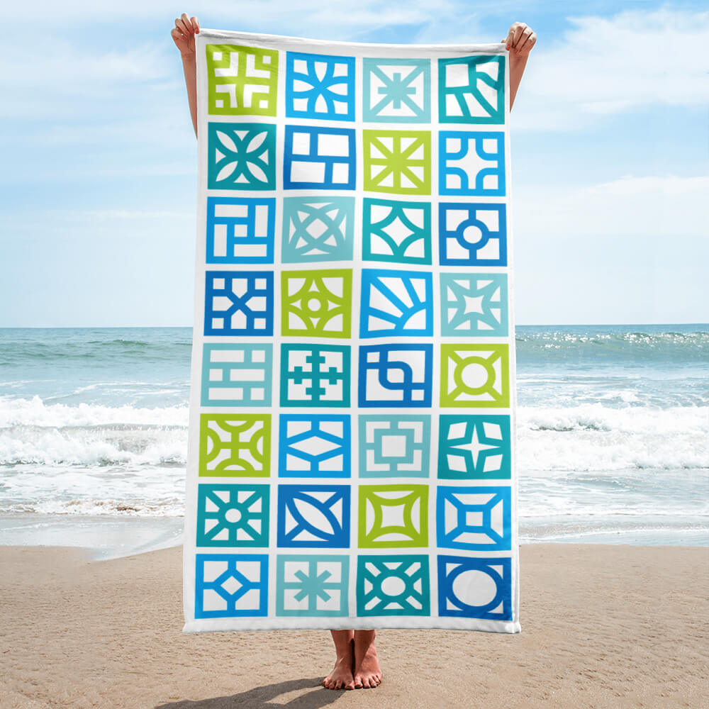 Quilted on sale beach towel