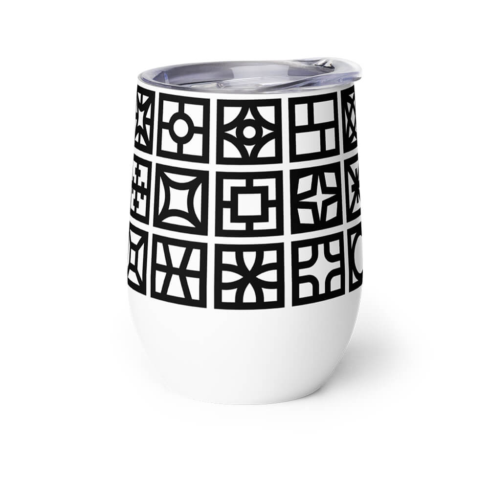 http://midcentury.style/cdn/shop/products/mid-century-modern-wine-tumbler-12oz-breeze-blocks-black-white-right.jpg?v=1666303385