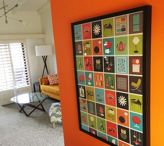 The easiest and cheapest DIY mid century modern wall frame
