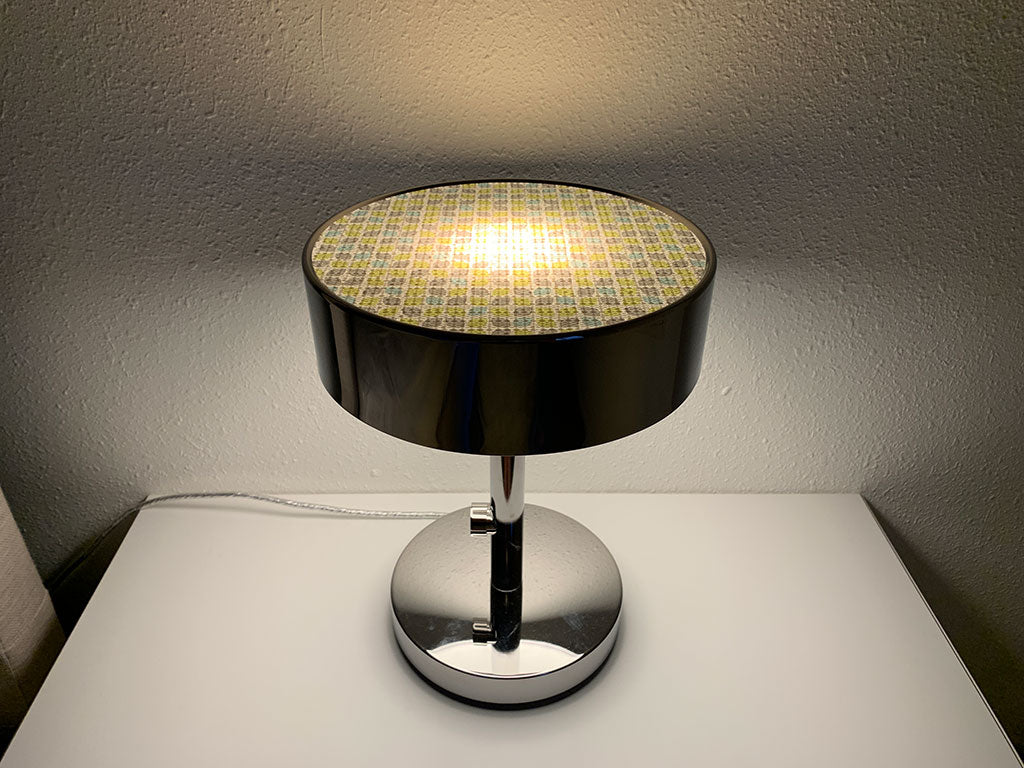 DIY hack: give an IKEA table lamp a softer light and mid-century look