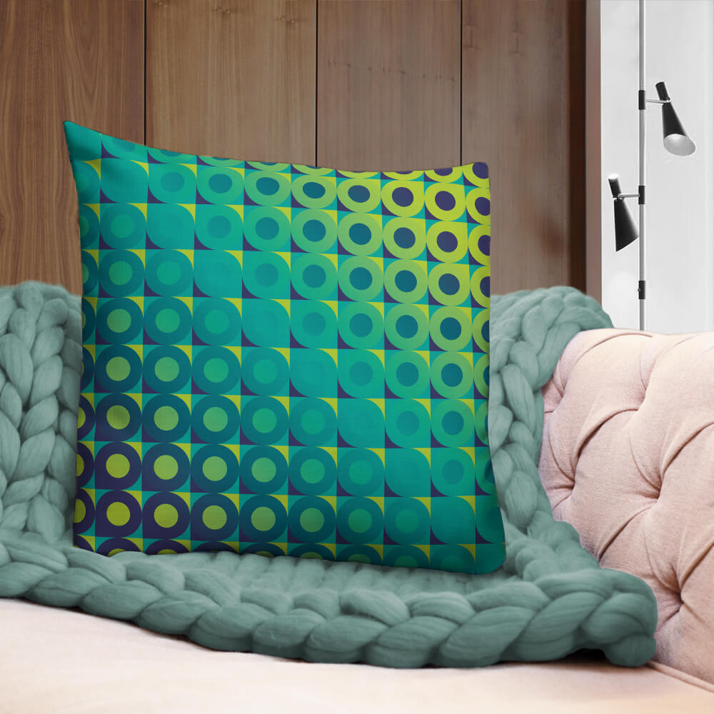 Aqua shop green cushions