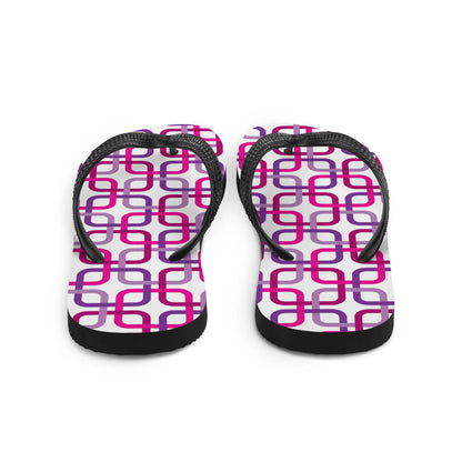 Mid Century Modern Pink PanAmTrays Flip-Flops back view