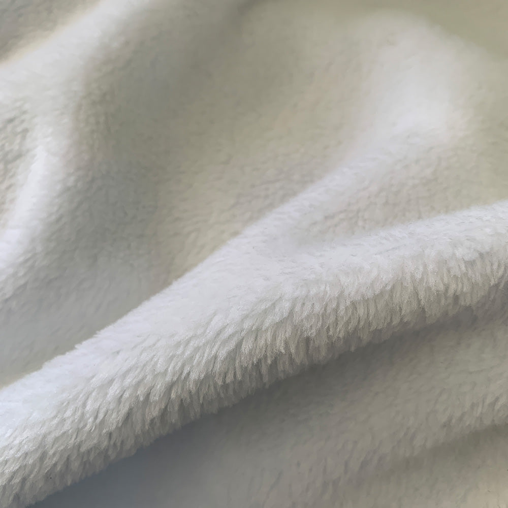 Mid Century Modern Flamingo Throw Blanket close up of fabric texture